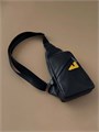 FENDI слинг черный кожа того желтый глаз СЛ-1253