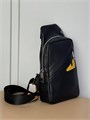 FENDI слинг черный кожа того желтый глаз СЛ-1253