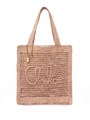 CHLOE сумка Summer Banana из рафии коричневая СК-01569