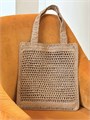 CHLOE сумка Summer Banana из рафии коричневая СК-01569