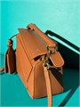 LOEWE сумка Puzzle гладкая кожа коричневая золото 17 см СК-00986