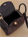 HERMES сумка mini Lindy коричневая замша СК-00753