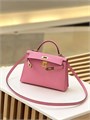 HERMES сумка mini Kelly 19 см кожа Эпсом розовая золото СК-01353