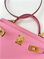 HERMES сумка mini Kelly 19 см кожа Эпсом розовая золото СК-01353