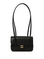 CHANEL сумка конверт маленькая черная золото СК-01442