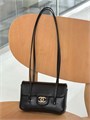 CHANEL сумка конверт маленькая черная золото СК-01442