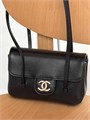 CHANEL сумка конверт маленькая черная золото СК-01442