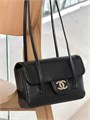 CHANEL сумка конверт маленькая черная золото СК-01442