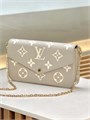 LV клатч Pochette Felicie 3 в 1 кожа Того серый золото НС-01613