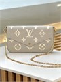LV клатч Pochette Felicie 3 в 1 кожа Того серый золото НС-01613
