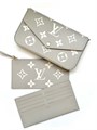 LV клатч Pochette Felicie 3 в 1 кожа Того серый золото НС-01613
