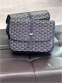 Goyard мессенджер Belvedere с клапаном толстый канва монограмма темно-синий МС-01368