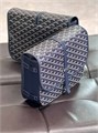 Goyard мессенджер Belvedere с клапаном толстый канва монограмма темно-синий МС-01368