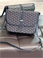 Goyard мессенджер Belvedere с клапаном толстый канва монограмма темно-синий МС-01368