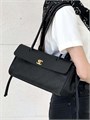 CHANEL сумка Shopping кожа того маленькая черная золото СК-01575