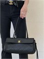 CHANEL сумка Shopping кожа того маленькая черная золото СК-01575