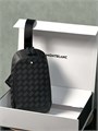 MONTBLANC слинг Extreme 3.0 кожа тисненная черный СЛ-0142
