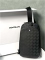 MONTBLANC слинг Extreme 3.0 кожа тисненная черный СЛ-0142
