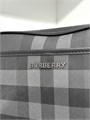 BURBERRY мессенджер маленький прямоугольный горизонтальный с доп карманом на магните канва клетка серый МС-2208