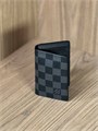 LV визитница книжка серая шашка ВЗ-00991