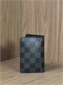 LV визитница книжка серая шашка ВЗ-00991
