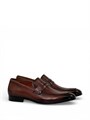 SANTONI лоферы гладкая коричневая кожа ОК-01085