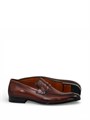 SANTONI лоферы гладкая коричневая кожа ОК-01085