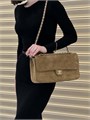 CHANEL сумка замша (горчичный) на золоте 33 см СК-00906