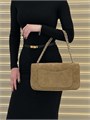 CHANEL сумка замша (горчичный) на золоте 33 см СК-00906