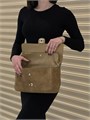 CHANEL сумка замша (горчичный) на золоте 33 см СК-00906