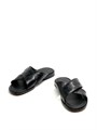 ZILLI шлепанцы крокодил черные ремешки логотип серебро ОЛ-0050