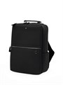 MONTBLANC рюкзак из кожи сафьяно черного цвета на молнии с дополнительным карманом спереди РК-1230
