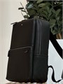 MONTBLANC рюкзак из кожи сафьяно черного цвета на молнии с дополнительным карманом спереди РК-1230