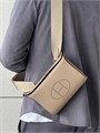 HERMES мессенджер Videpoches кожа того с перфорированным логотипом бежевого цвета МС-0784