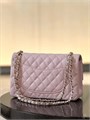 CHANEL сумка 2.55 кожа икра в клетку 25 см розовая золото СК-01356