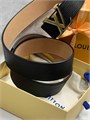 LV ремень кожа Эпи черный пряжка LV золото РМ-1136