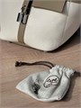 HERMES сумка Picotin карго 18 см молочный текстиль кожа этуп серебро СК-00504