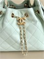 CHANEL сумка Hobo 26 см кожа икра мятная золото СК-01244