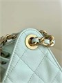 CHANEL сумка Hobo 26 см кожа икра мятная золото СК-01244