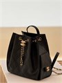 CHANEL рюкзак кожа икра черный золото РК-01034