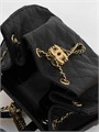 CHANEL рюкзак кожа икра черный золото РК-01034