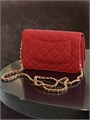 CHANEL сумка WOC икра красная золото СК-00623