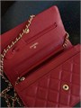 CHANEL сумка WOC икра красная золото СК-00623