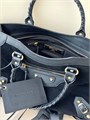 BALENCIAGA сумка Le City Medium замша и кожа черная золото СК-01655