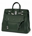 HERMES Birkin 50 см сумка зеленая кожа того серебро СК-00401