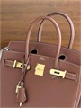 HERMES Birkin 30см кожа Того с прожилками кэмел золото СК-00826