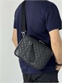 LV мессенджер SIRIUS кожа тиснение черный МС-0521