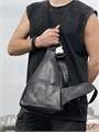 PRADA слинг гладкая кожа косая молния черный СЛ-01499