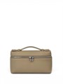 LORO PIANA сумка маленькая того бежевая серебро СК-01637