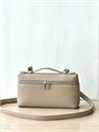 LORO PIANA сумка маленькая того бежевая серебро СК-01637